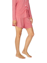 Load image into Gallery viewer, Women's Blush Beauty Pink Pajama Shorts